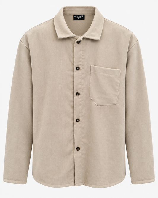 Ανδρικό Overshirt Πουκάμισο New wave Μπέζ