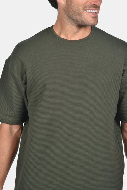 T-Shirt Oversize Two Brothers - Χακί