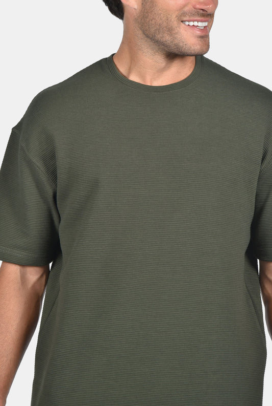 T-Shirt Oversize Two Brothers - Χακί