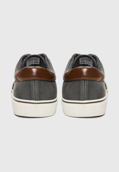Ανδρικό Παπούτσι Casual Canva sneakers Deep Forest