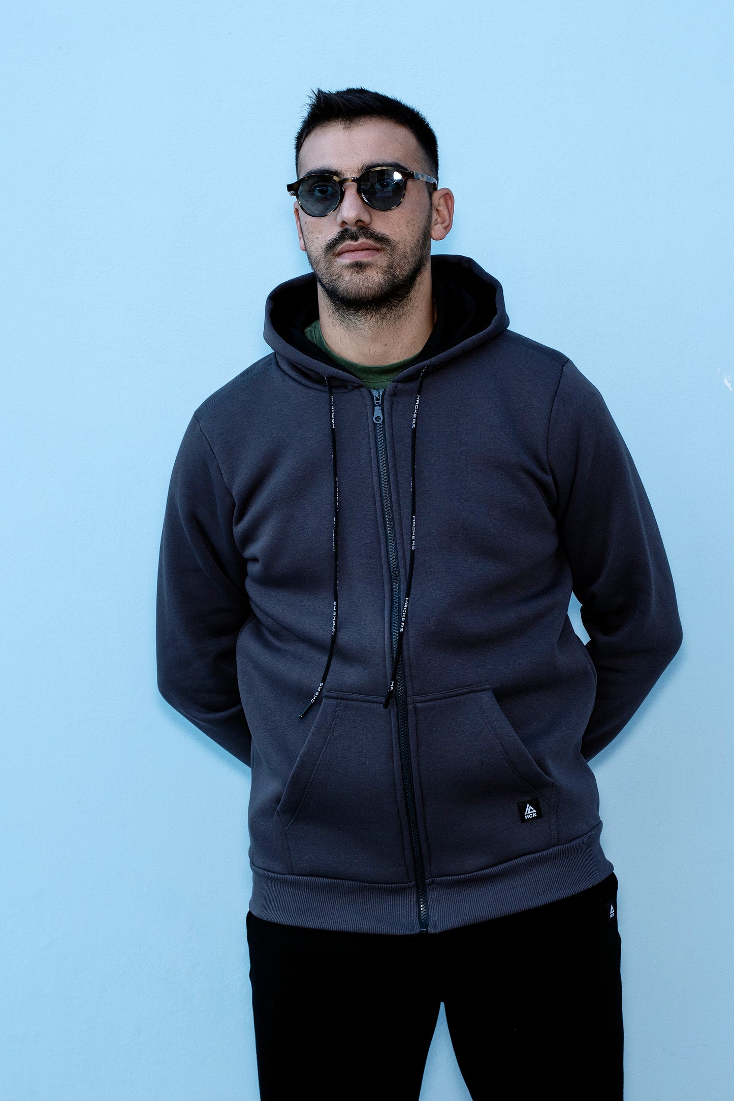 Ζακέτα Classic Φούτερ Hackers - Ανθρακί