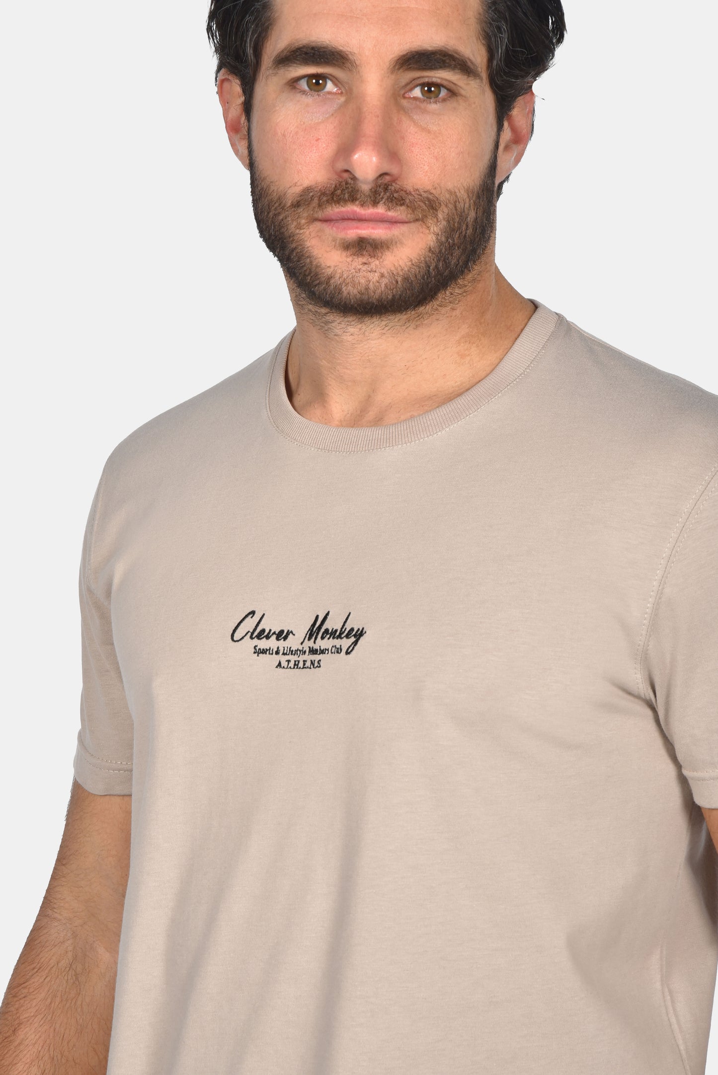 Ανδρικό T-Shirt Clever Monkey Μπέζ