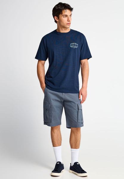 Ανδρική Cargo Βερμούδα Funky Buddha Dusty Blue
