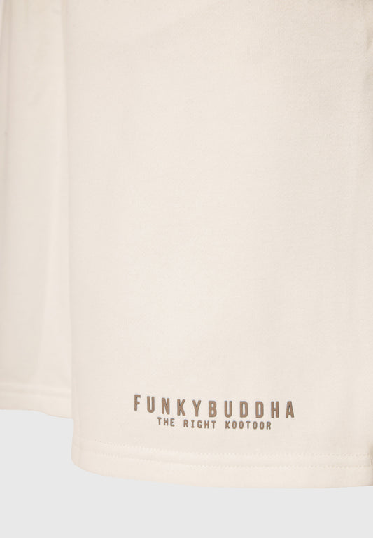 Ανδρική Αθλητική Βερμούδα Essential Funky Buddha Εκρού