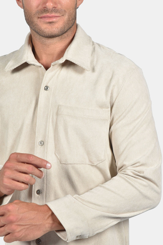 Πουκάμισο Κοτλέ Two Brothers - Μπέζ