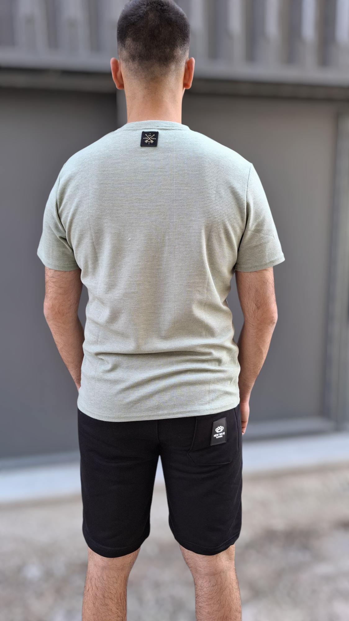 T-Shirt  Waffle - Μέντα