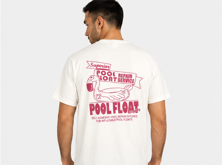 Ανδρικό T-Shirt Clever Pool Float Εκρού