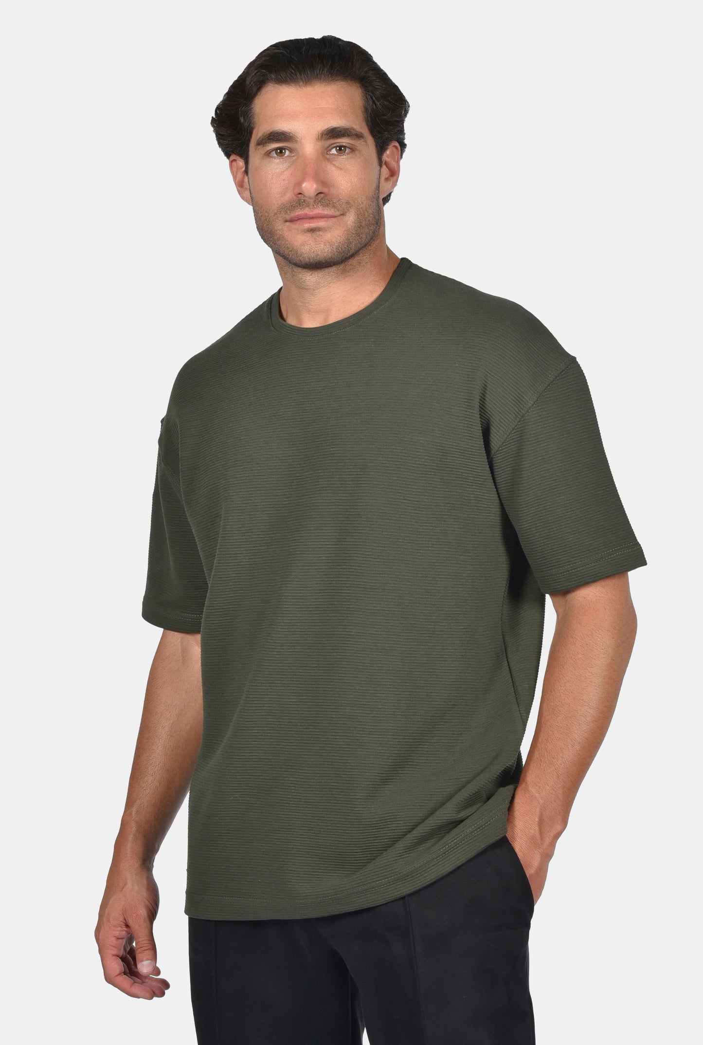 T-Shirt Oversize Two Brothers - Χακί