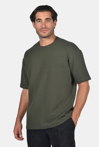 T-Shirt Oversize Two Brothers - Χακί