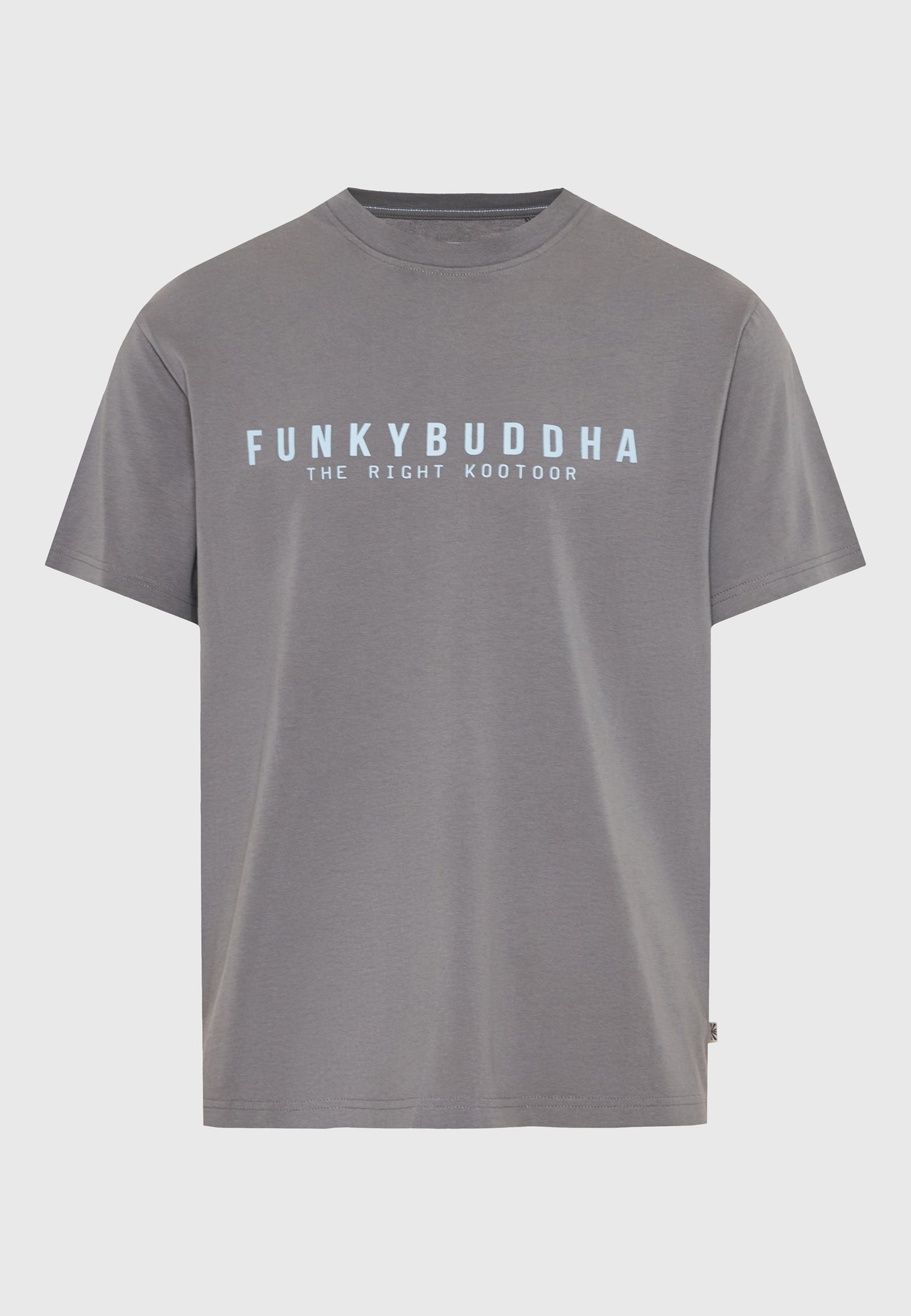 Ανδρικό Μαύρο T-Shirt Funky Buddha Essential Γκρί