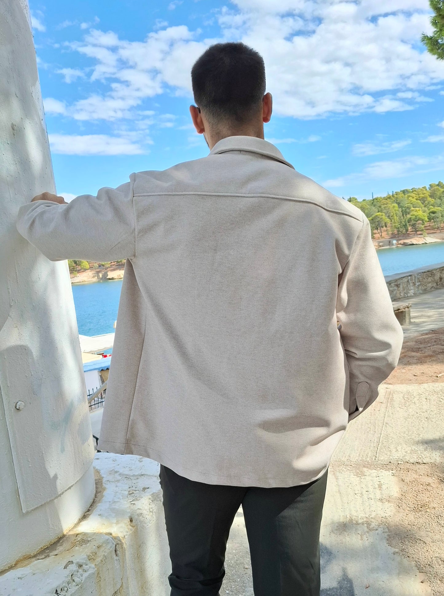 Jacket Velure Hackers  - Εκρού