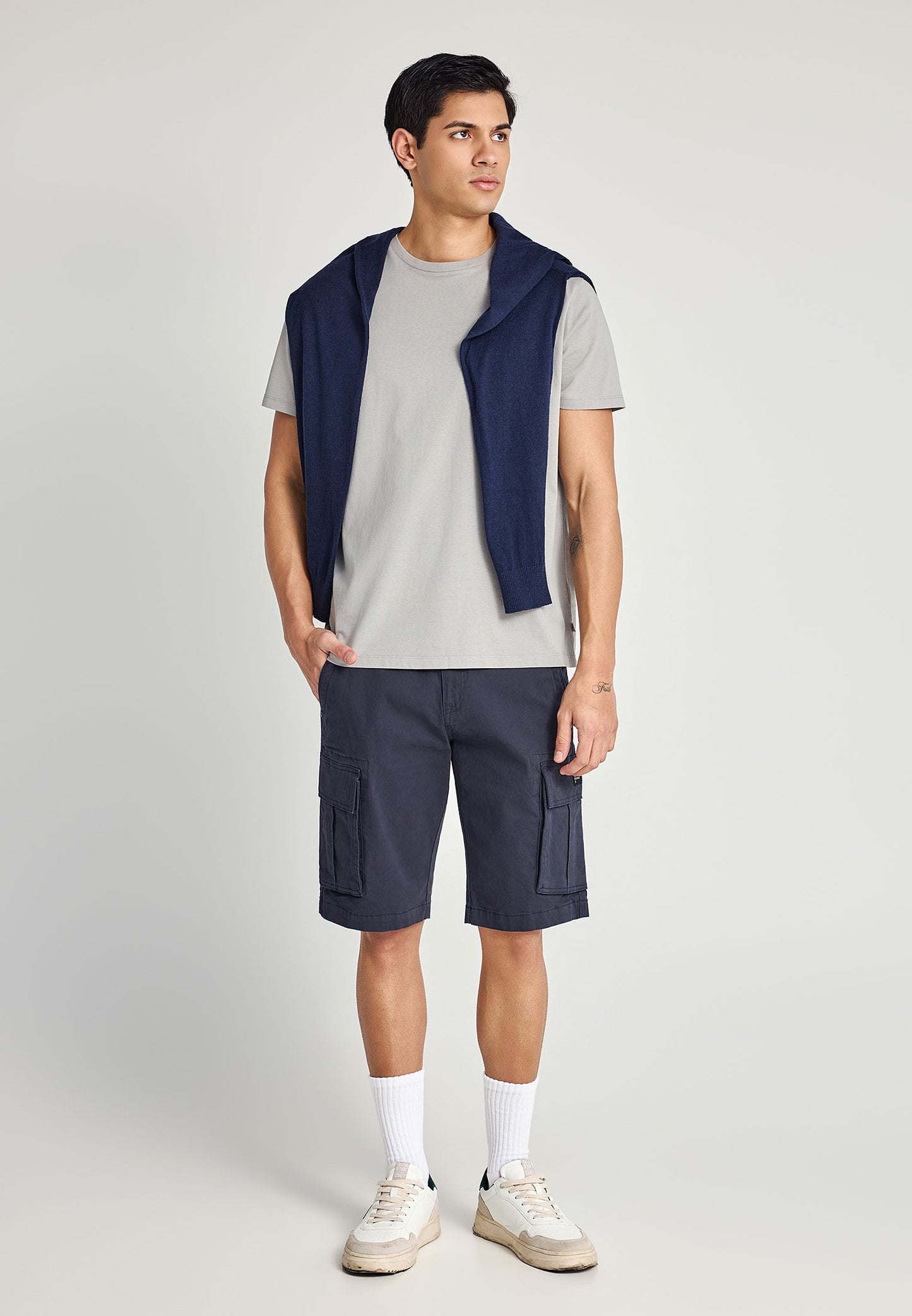 Ανδρική Cargo Βερμούδα Funky Buddha Navy