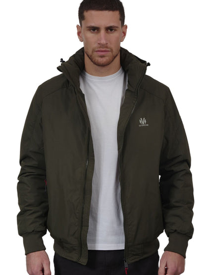Ανδρικό Μπουφάν Slim Fit V-CODE 532 - Λαδί