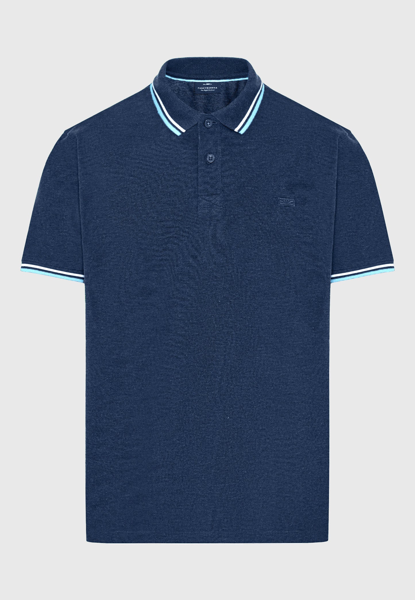 Ανδρικό Polo T-shirt Funky Buddha Navy