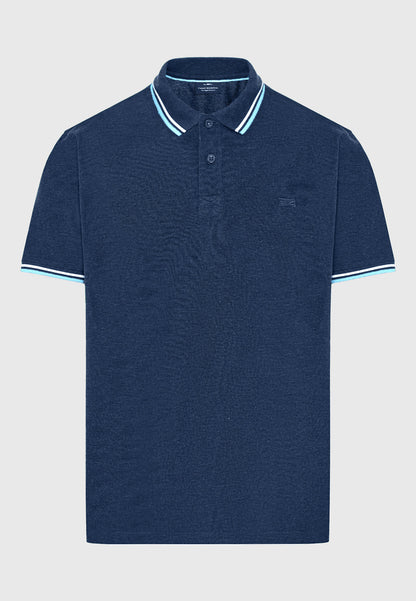 Ανδρικό Polo T-shirt Funky Buddha Navy