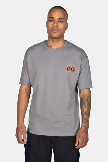 Ανδρικό Oversize T-Shirt Zari - Γκρι