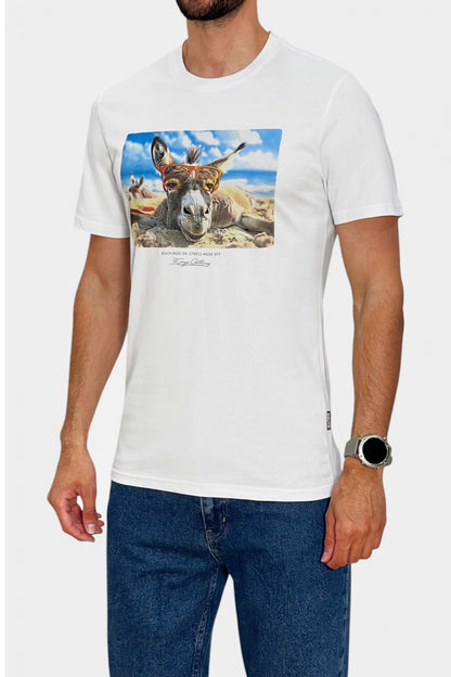 T-shirt Dunkey - Λευκό