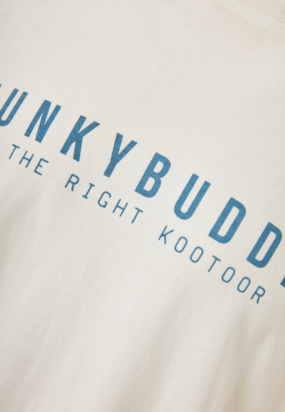 Ανδρικό Μαύρο T-Shirt Funky Buddha Essential Λευκό
