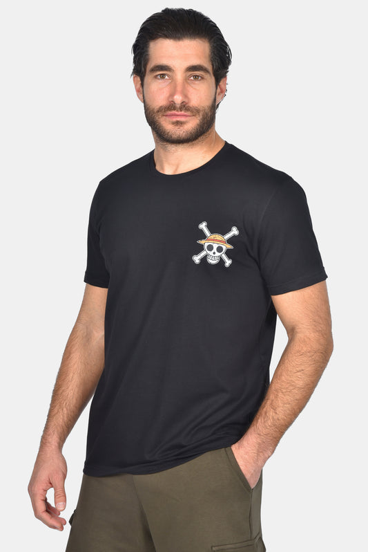 Ανδρικό T-Shirt One Piece Μαύρο