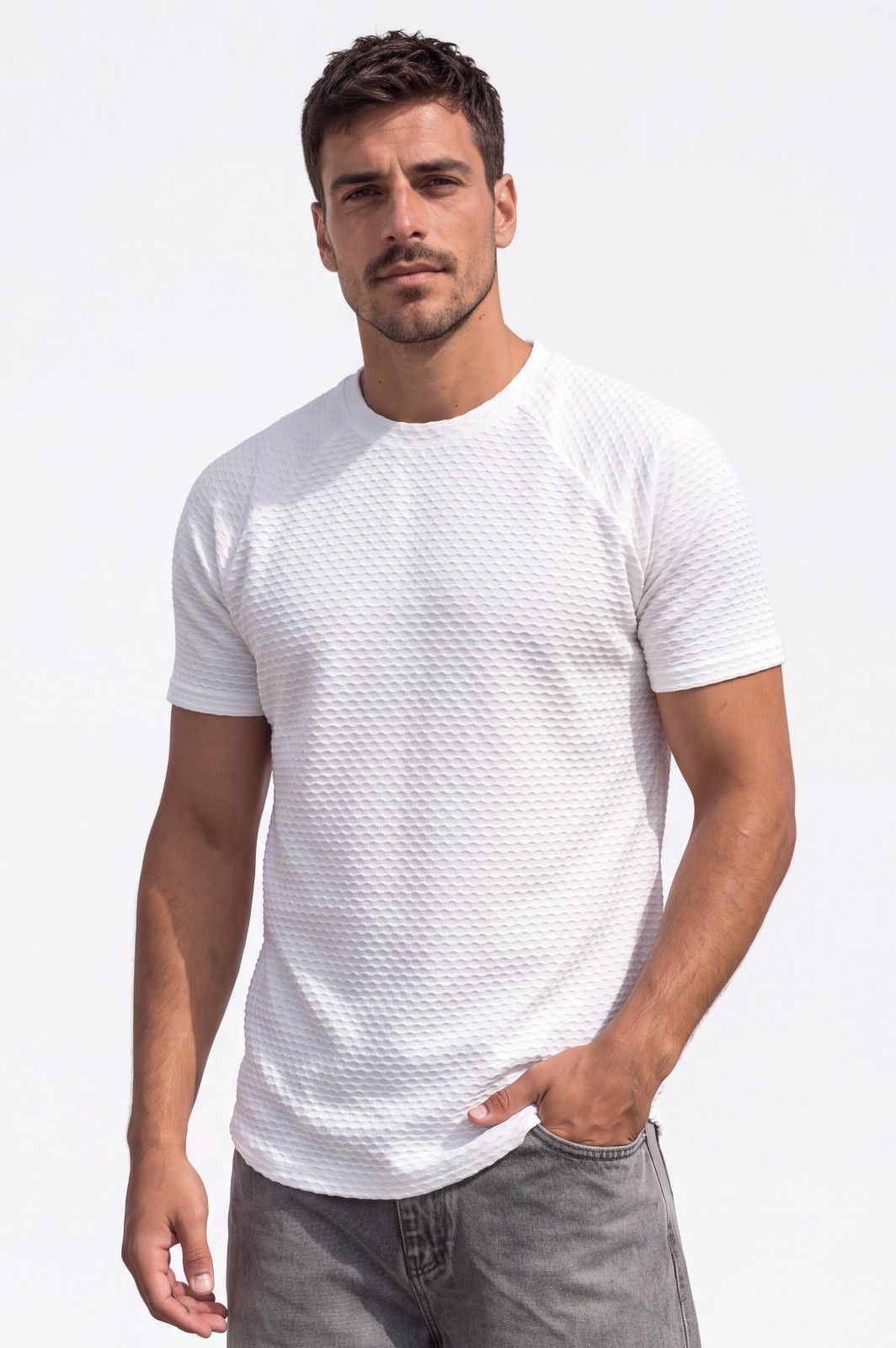 Ανδρικό Χειμερινό T-shirt Nimbus Εκρού