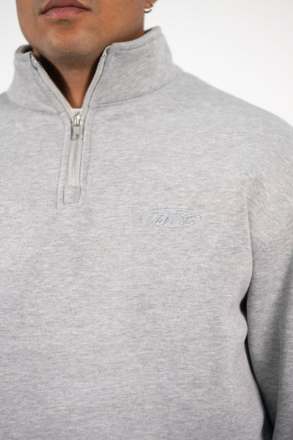 Ανδρικό Φούτερ Half Zip Two Brothers Γκρί