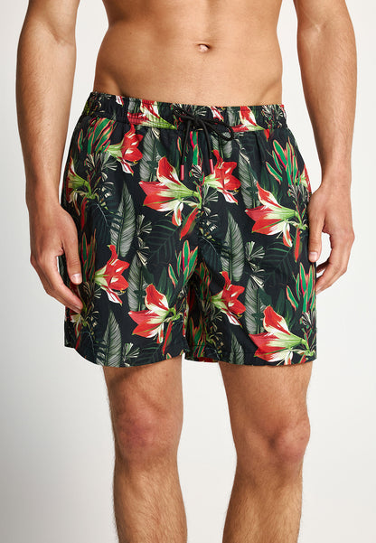 Ανδρικό Μαγιό Floral Funky Buddha Μαύρο