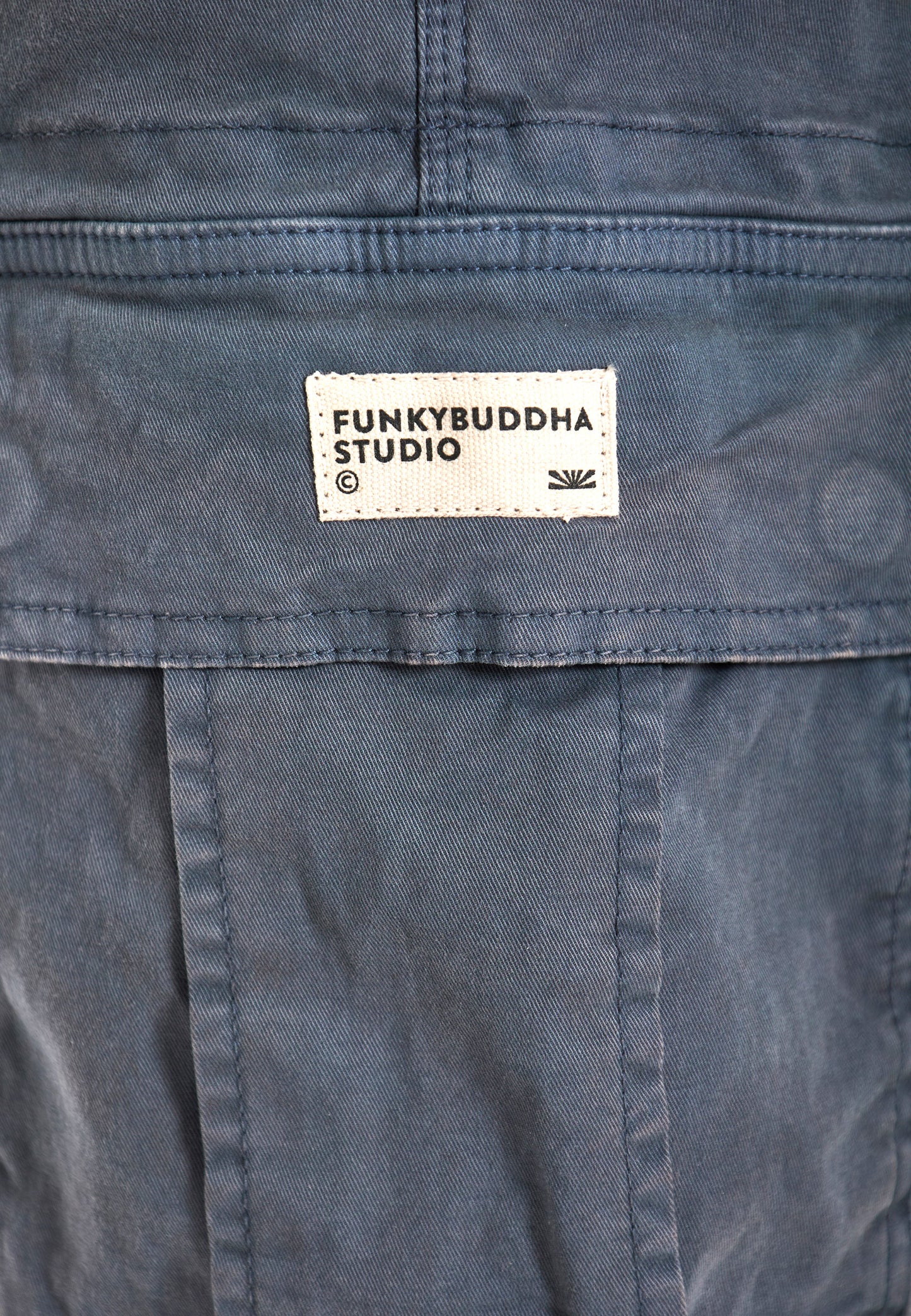Ανδρική Cargo Βερμούδα Funky Buddha Dusty Blue