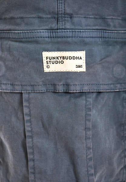 Ανδρική Cargo Βερμούδα Funky Buddha Dusty Blue