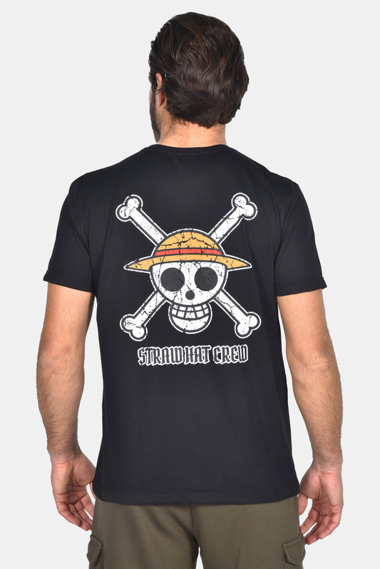 Ανδρικό T-Shirt One Piece Μαύρο