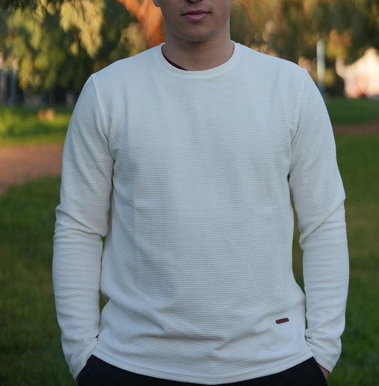 Μπλούζα Μακρυμάνικη Clever - Λευκή