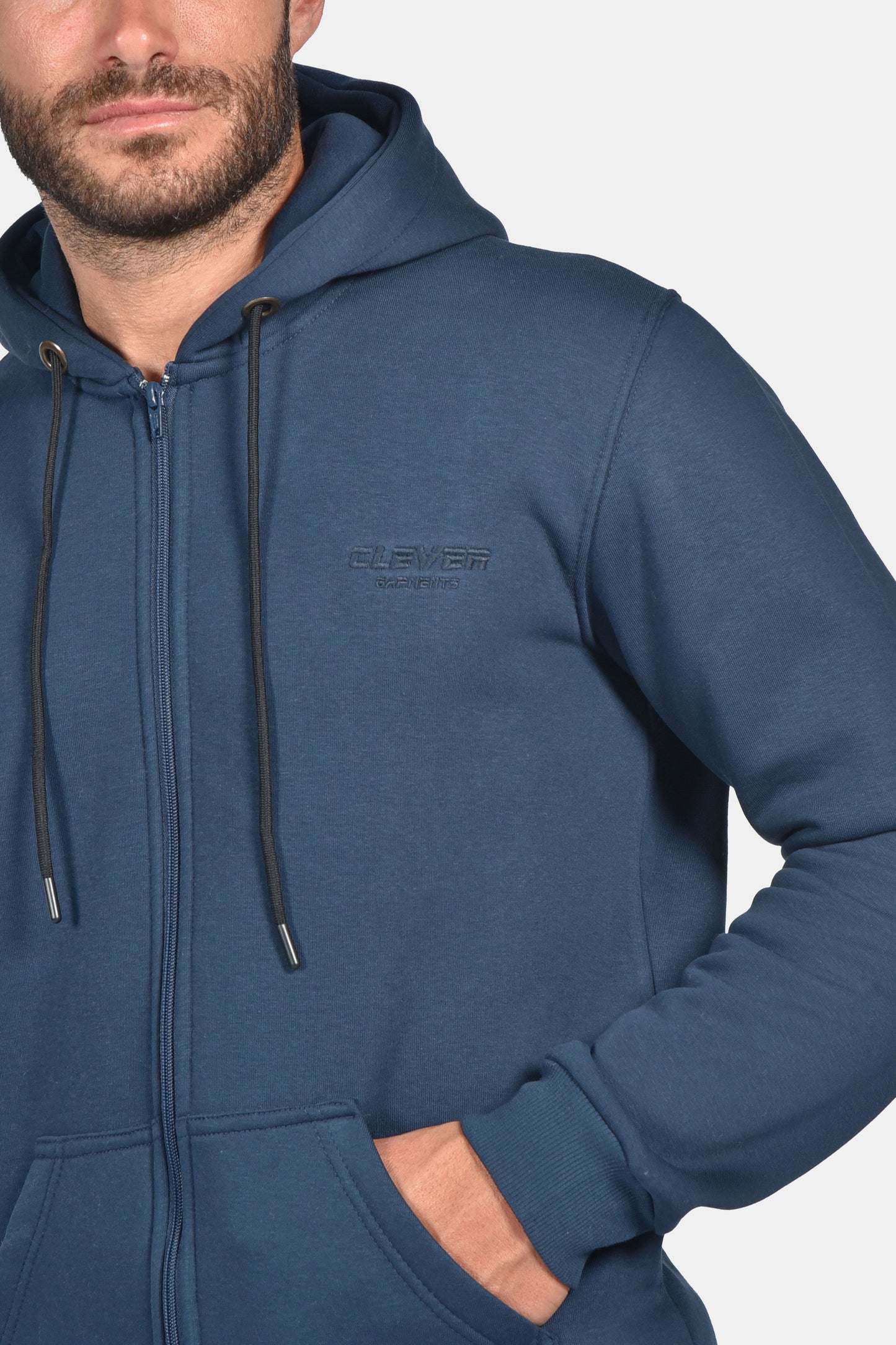 Ζακέτα Τρίκλωνη Clever  - Μπλέ