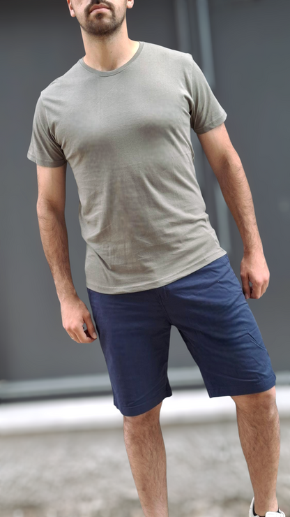 Basic T-shirt - Λαδί