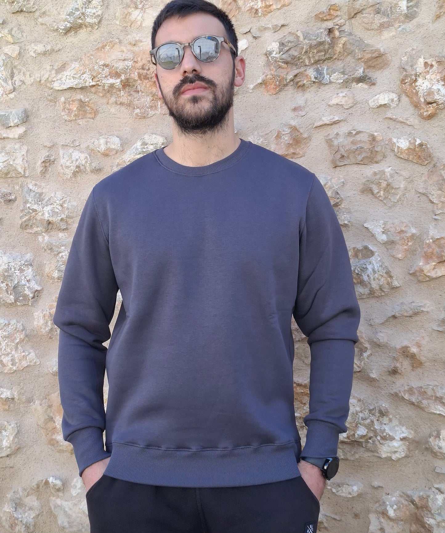 Μπλούζα Φούτερ Clever  - Ανθρακί