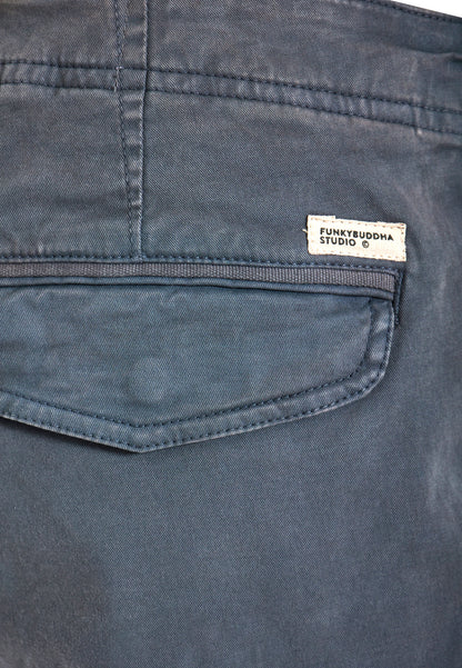 Ανδρική Cargo Βερμούδα Funky Buddha Dusty Blue