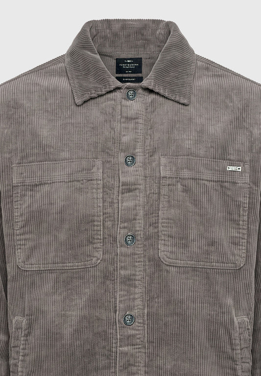 Ανδρικό Κοτλέ Overshirt Funky Buddha με Τσέπες