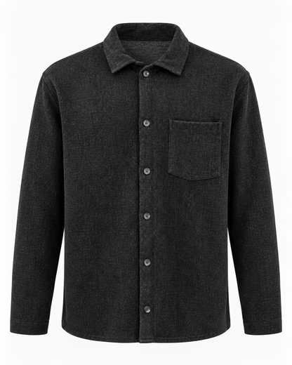 Ανδρικό Overshirt Πουκάμισο New wave Μαύρο