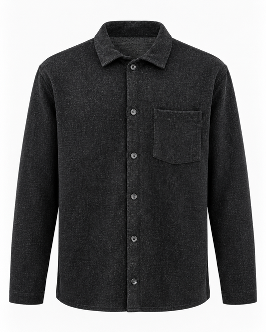 Ανδρικό Overshirt Πουκάμισο New wave Μαύρο