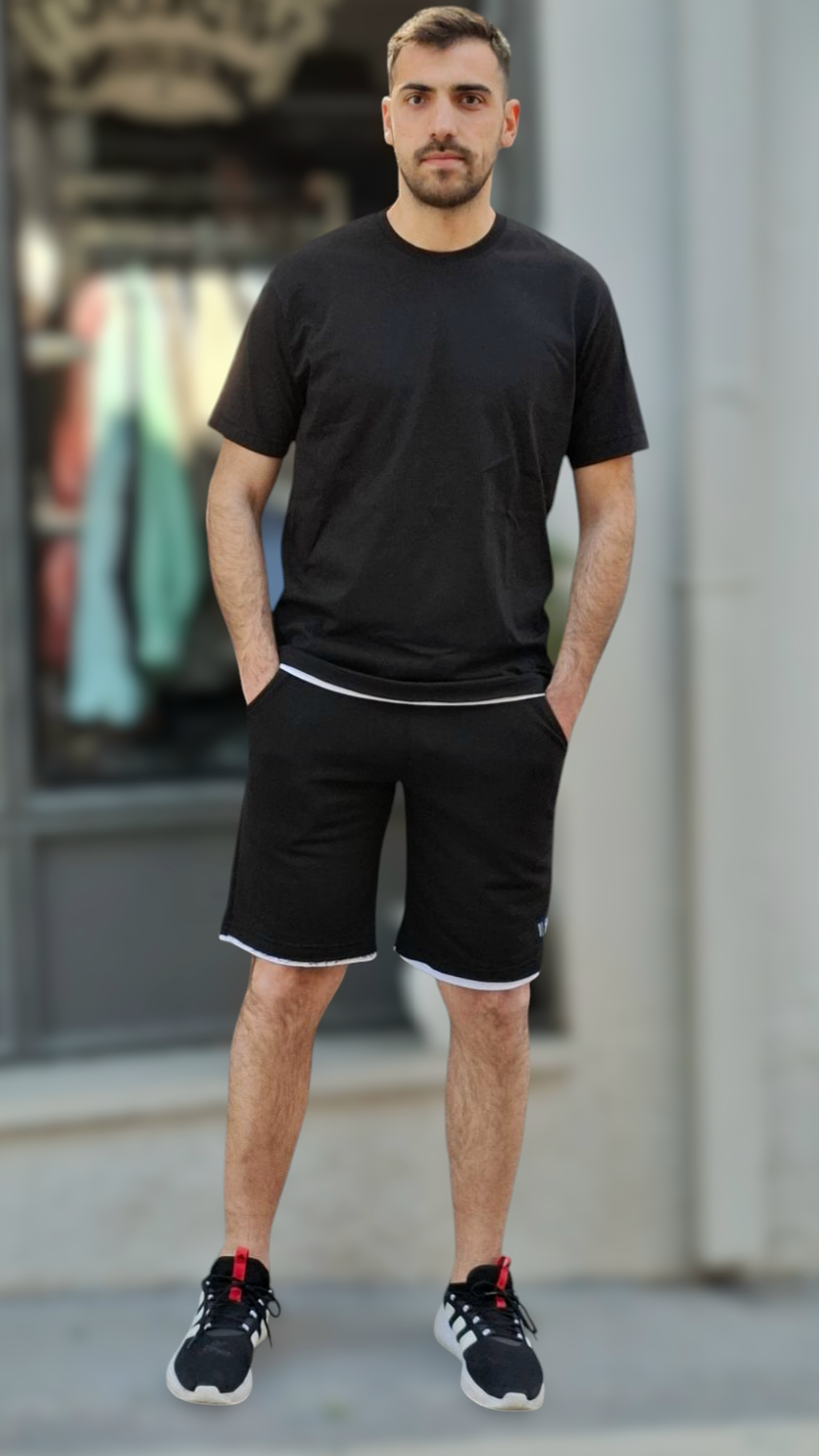 T-Shirt Oversize - Μαύρο