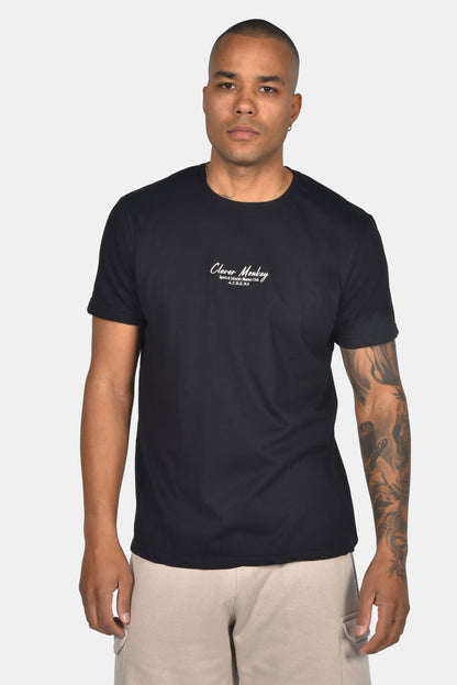 Ανδρικό T-Shirt Clever Monkey Μαύρο
