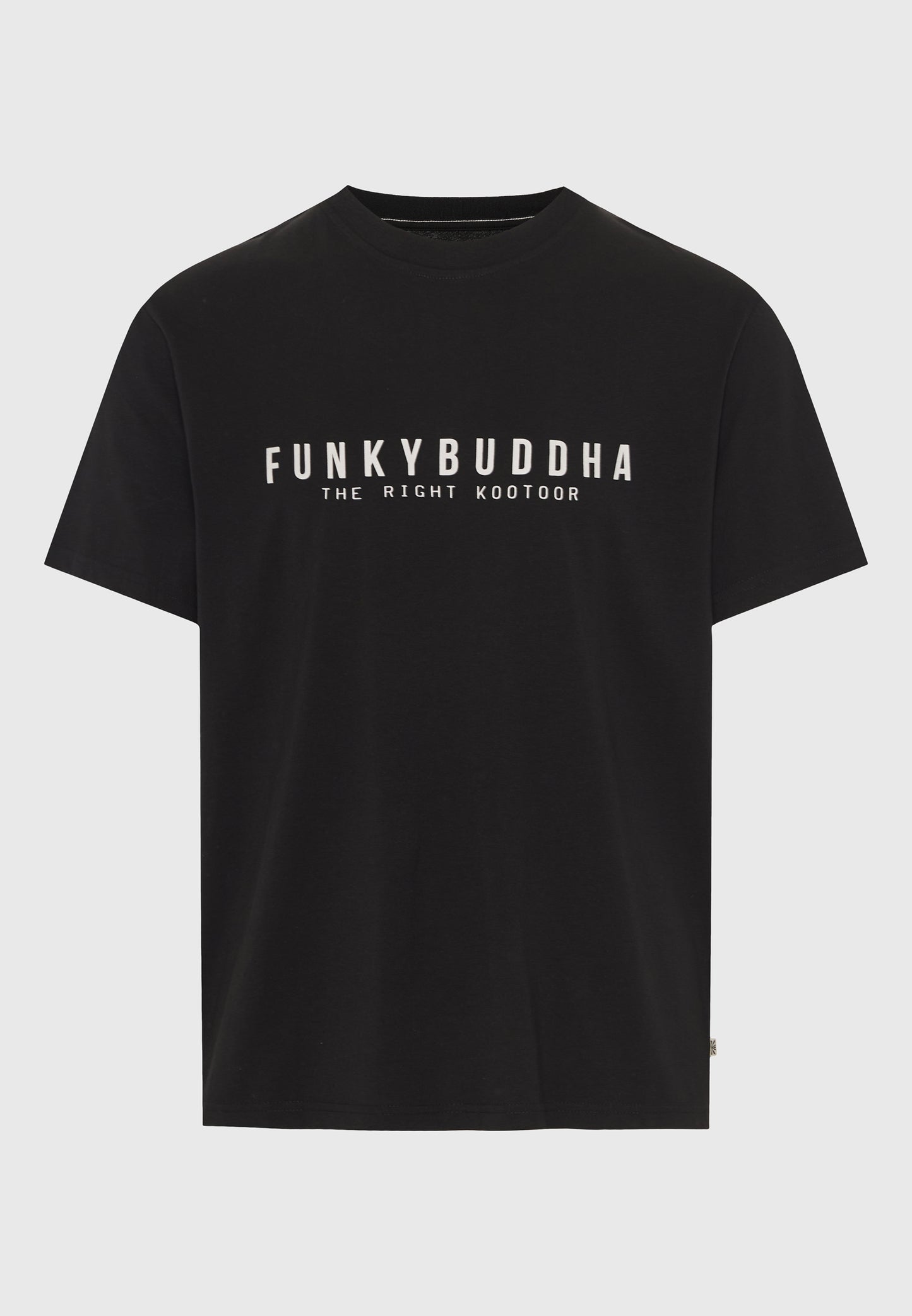 Ανδρικό Μαύρο T-Shirt Funky Buddha Essential Μαύρο