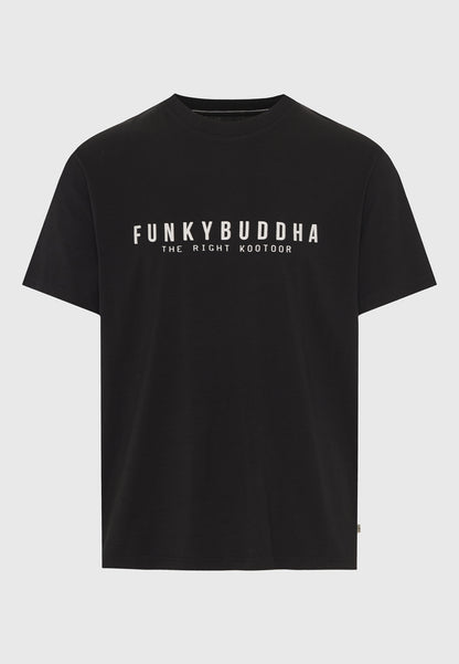 Ανδρικό Μαύρο T-Shirt Funky Buddha Essential Μαύρο