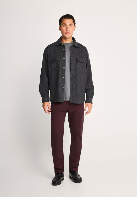 Ανδρικό Μάλλινο Overshirt Πουκάμισο  Funky Buddha