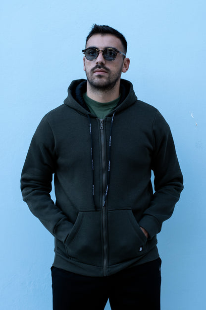 Ζακέτα Classic Φούτερ Hackers - Χακί