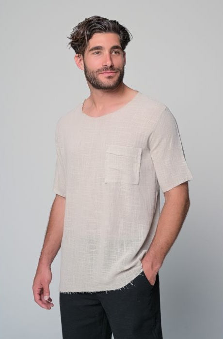 T-Shirt Terazza - Μπεζ