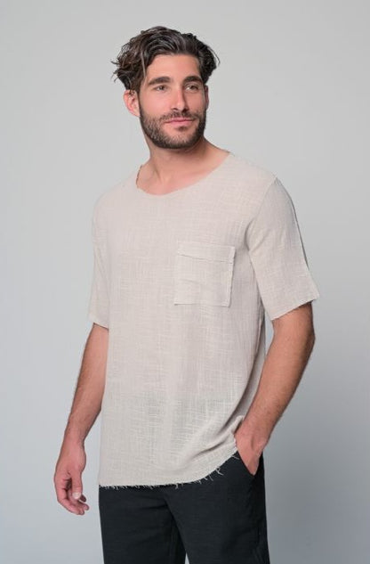 T-Shirt Terazza - Μπεζ
