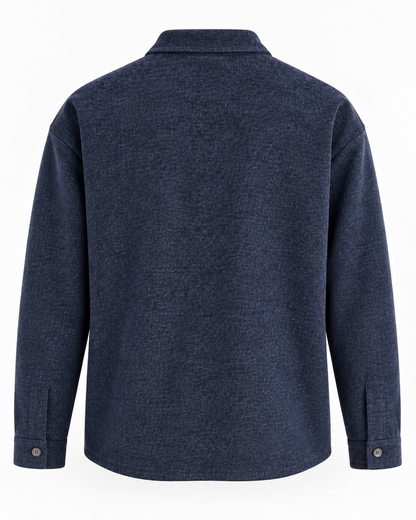 Ανδρικό Overshirt Πουκάμισο New wave Μπλέ Σκούρο