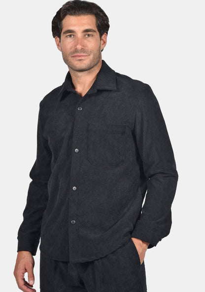 Πουκάμισο Κοτλέ Two Brothers - Μαύρο