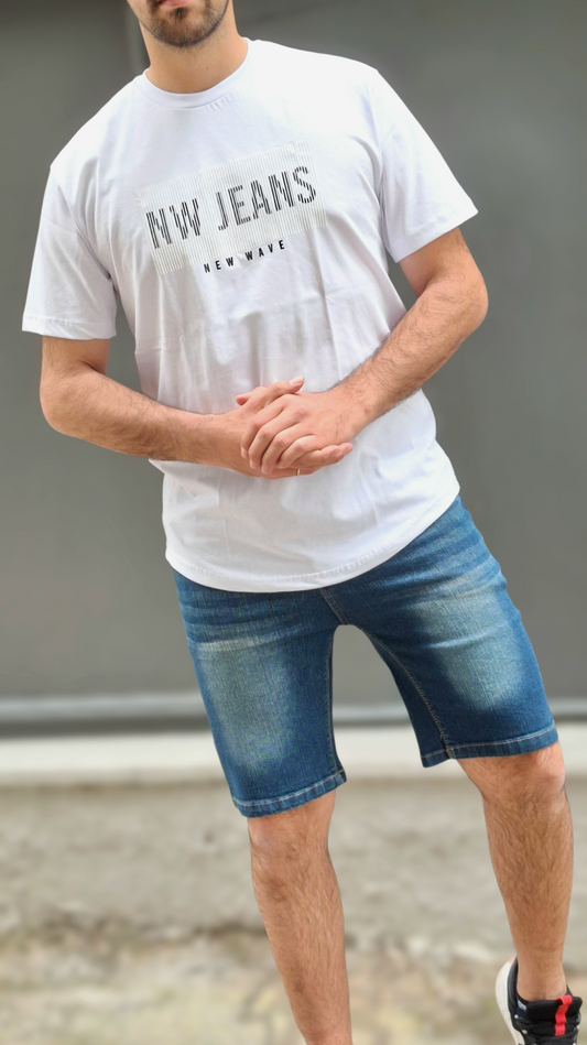 Τζιν Βερμούδα Oxygen Regular Fit - Μπλε Σκούρο