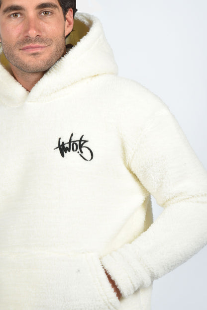 Φούτερ Γουνάκι Two Brothers  - Εκρού