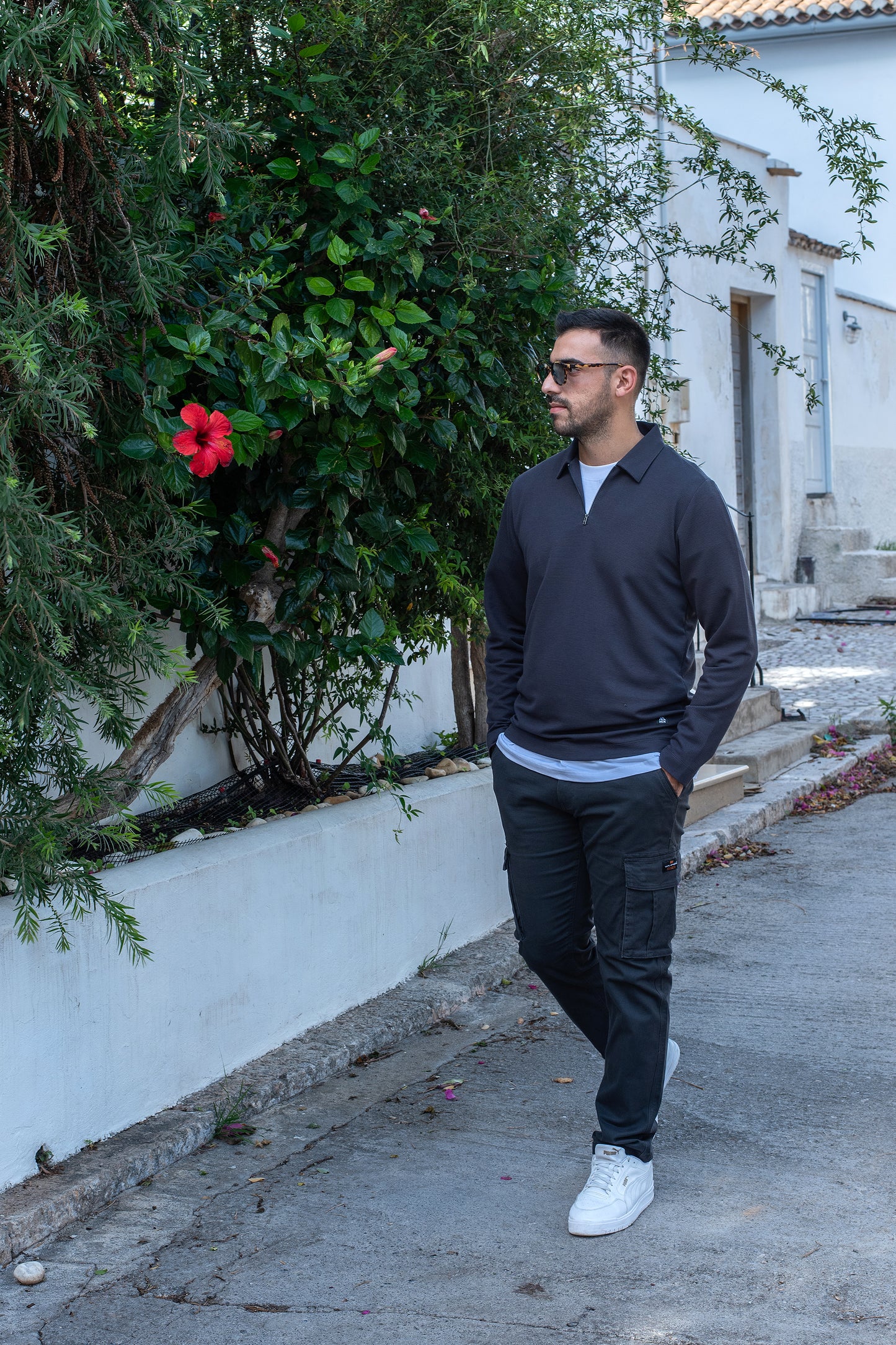 Παντελόνι Cargo Vanhipster - Ανθρακί